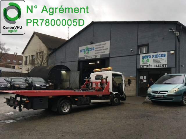 Centre VHU agréé : Enlèvement épave gratuit, épaviste rachat voiture