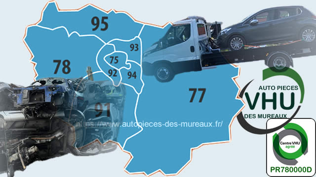 Centre VHU agréé : Epaviste Paris et IDF : Enlevement epave gratuit