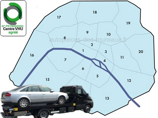 epaviste Paris, enlèvement épave gratuit